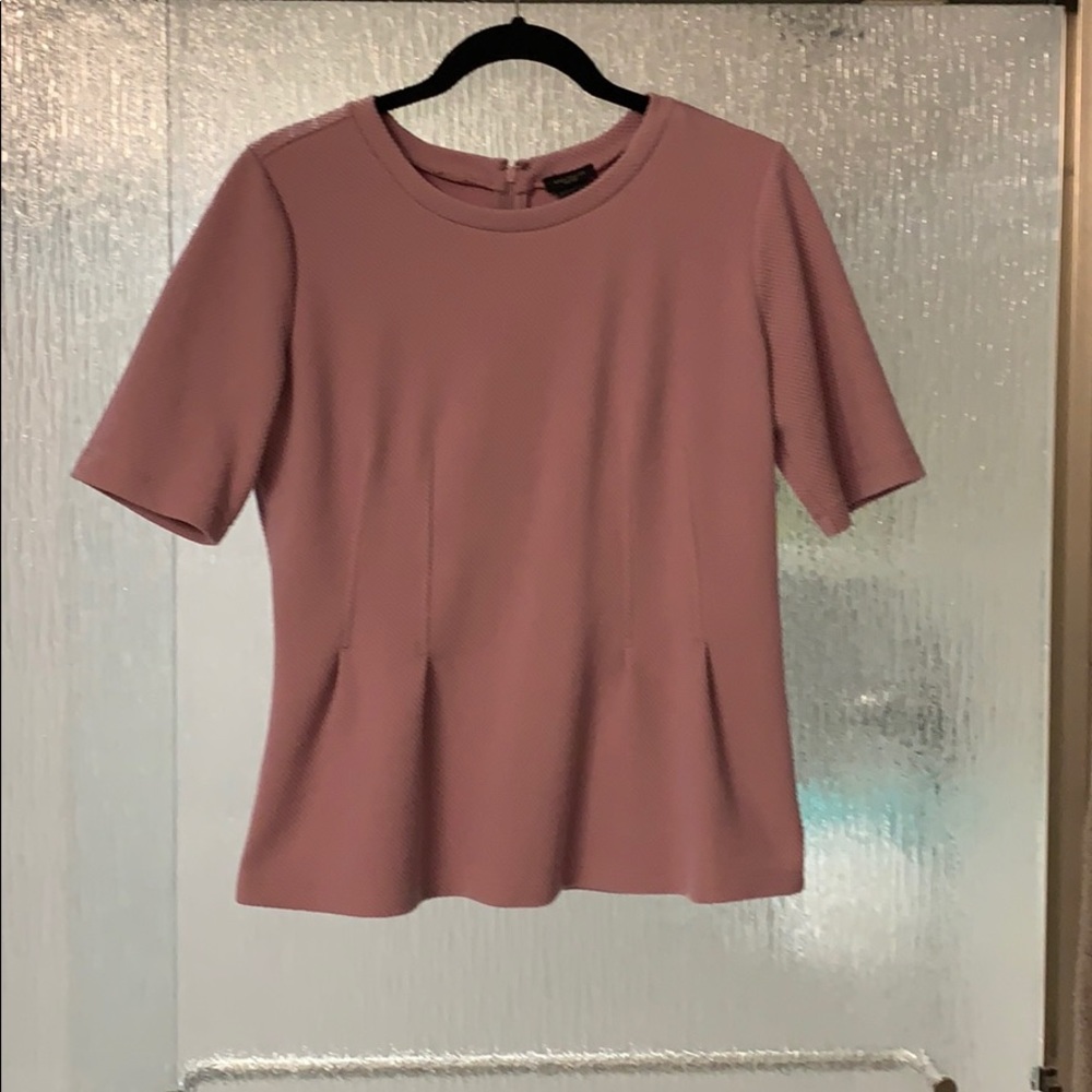 Lavender peplum shirt